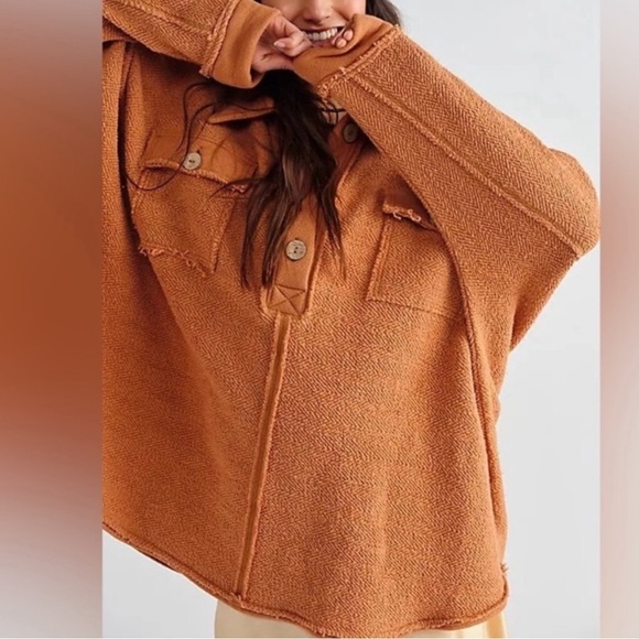 •Free People• Rowan Pullover FB Beach OVERSIZED - Picture 2 of 8